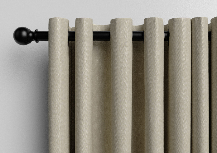 Delicate Chevron, Hessian - Made to Measure Curtains - Image 12